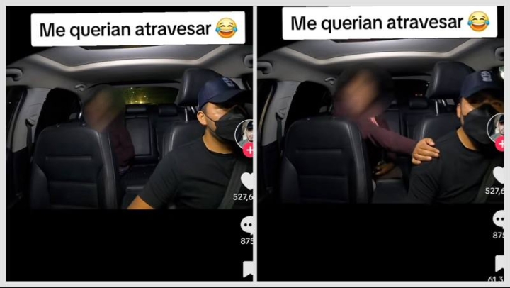 Pasajera acosa a conductor de app; video se vuelve viral en TikTok