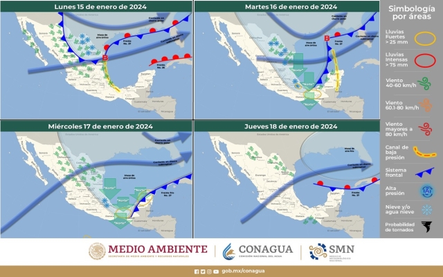 Se pronostican días nublados para tercera semana de enero en Morelos