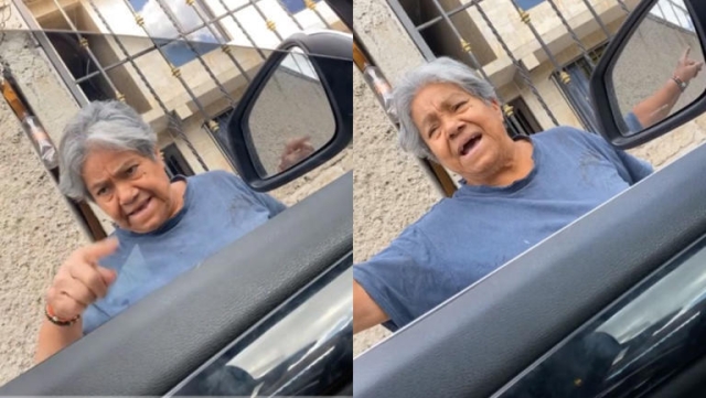 Disputa viral: Señora enfrenta a conductor por estacionarse frente a su casa