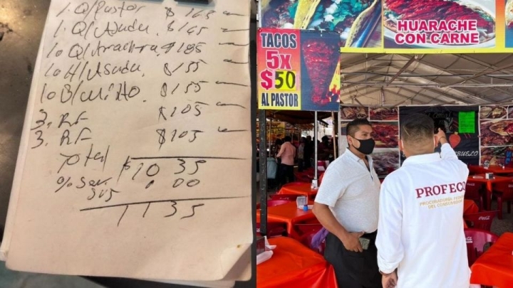 &quot;Sacan hasta los ojos&quot;: Hombre paga más de mil pesos en tacos en una feria de Irapuato