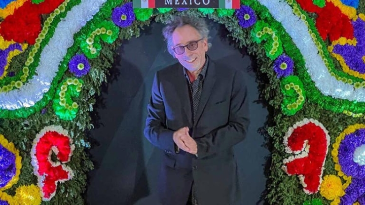 Tim Burton presenta en México el elenco de &quot;Beetlejuice 2&quot;