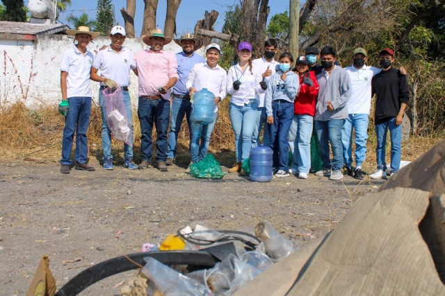 Con jornada de limpieza en Tepalcingo conmemora SDS el día mundial de la tierra