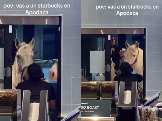 Inusual visita a Starbucks Apodaca: Jóvenes llegan por su café ¡montadas a caballo!