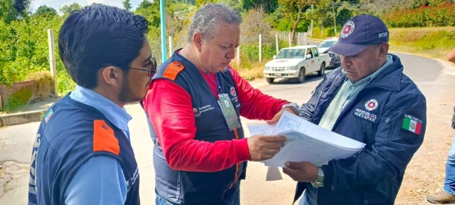 Autoridades identifican zonas de riesgos para la elaboración del mapa.