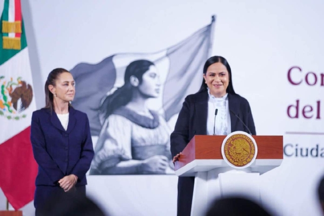 La titular de la Secretaría de Bienestar del Gobierno de México, Ariadna Montiel, participó en la conferencia matutina de la presidenta Claudia Sheinbaum. 