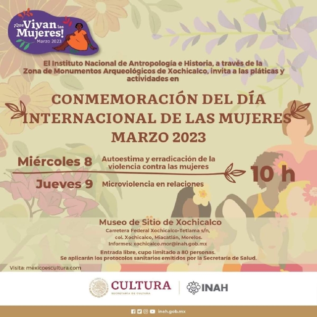 Conmemorará el INAH en Morelos Día Internacional de la Mujer