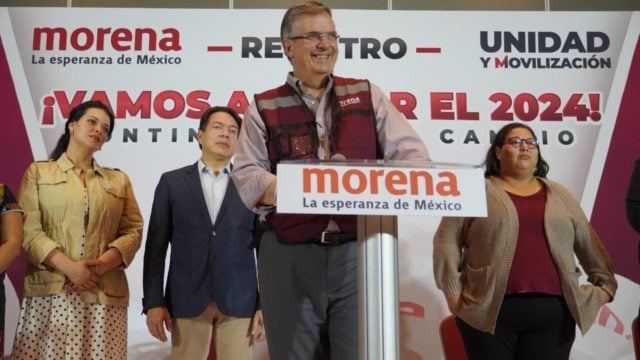 Marcelo Ebrard, el primero en registrarse como aspirante a candidatura presidencial por Morena