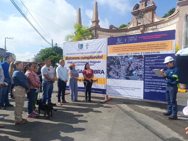 Entrega alcalde obra de rehabilitación integral de calle Libertad y avenida Jesús H. Preciado