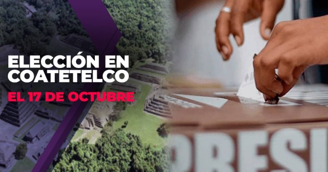 Confirman elección en Coatetelco para el 17 de octubre