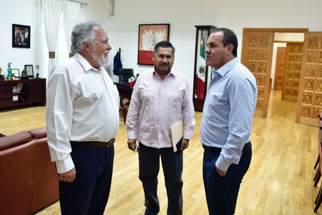 Analizan Cuauhtémoc Blanco y Alejandro Encinas la posibilidad de instalar en Morelos el Centro de Identificación Humana de la Comisión Nacional de Búsqueda