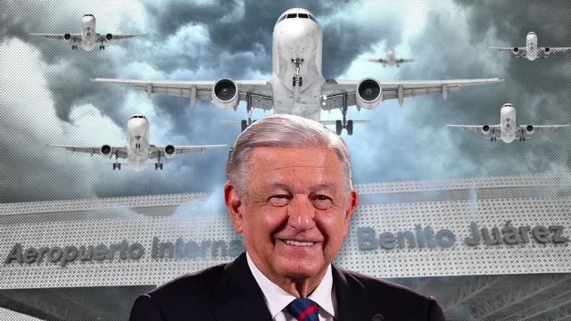 López Obrador defiende reducir vuelos en el AICM
