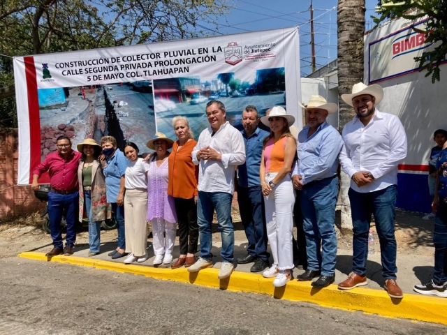 Entrega Ayuntamiento de Jiutepec cuatro obras de infraestructura social