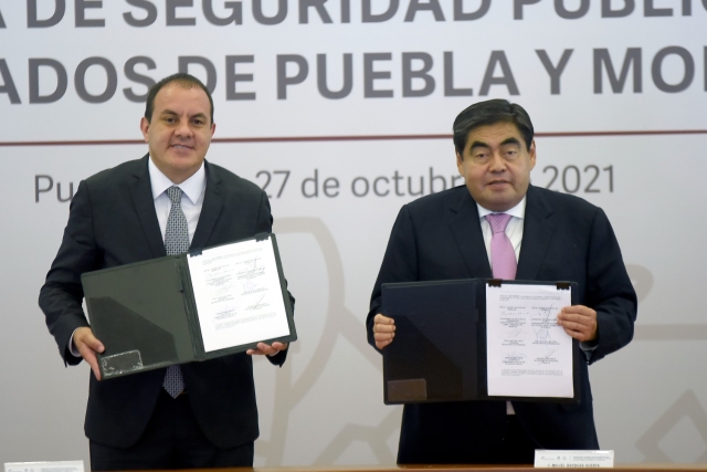 Unen esfuerzos gobiernos de Morelos y Puebla en la lucha contra la delincuencia