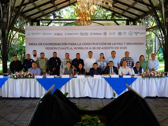 Cuautla, sede de Mesa de Coordinación para la Construcción de la Paz