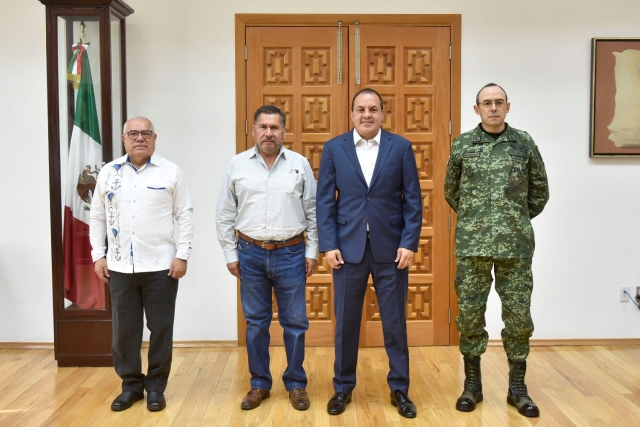 Refrenda Cuauhtémoc Blanco a comandante de 24 Zona Militar trabajar en favor de la seguridad y bienestar de la sociedad morelense