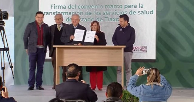 Secretaría de Salud firma convenio de servicios médicos con Tlaxcala