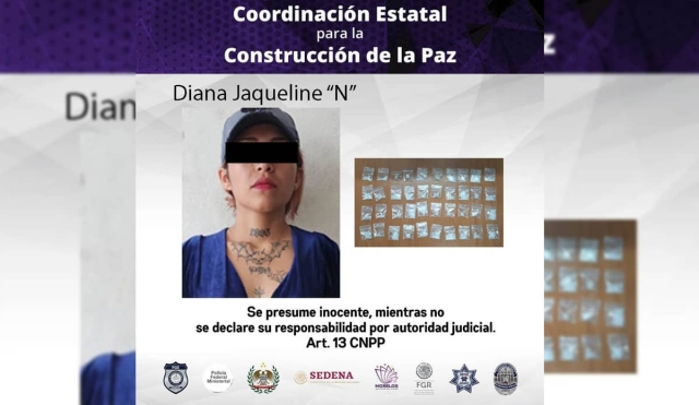 Investigan a mujer acusada de narcomenudeo