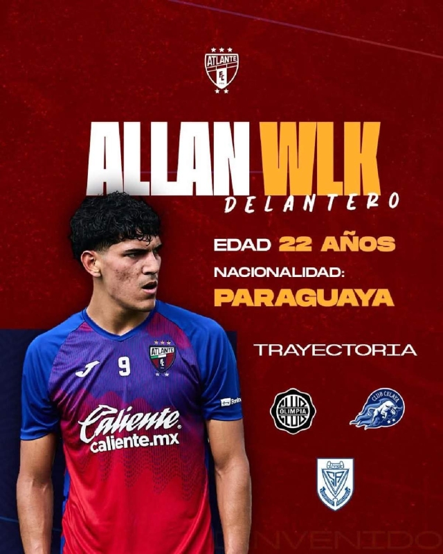 El nuevo atacante de los Potros de Hierro ya conoce el futbol mexicano, pues en 2024 alineó para Celaya.