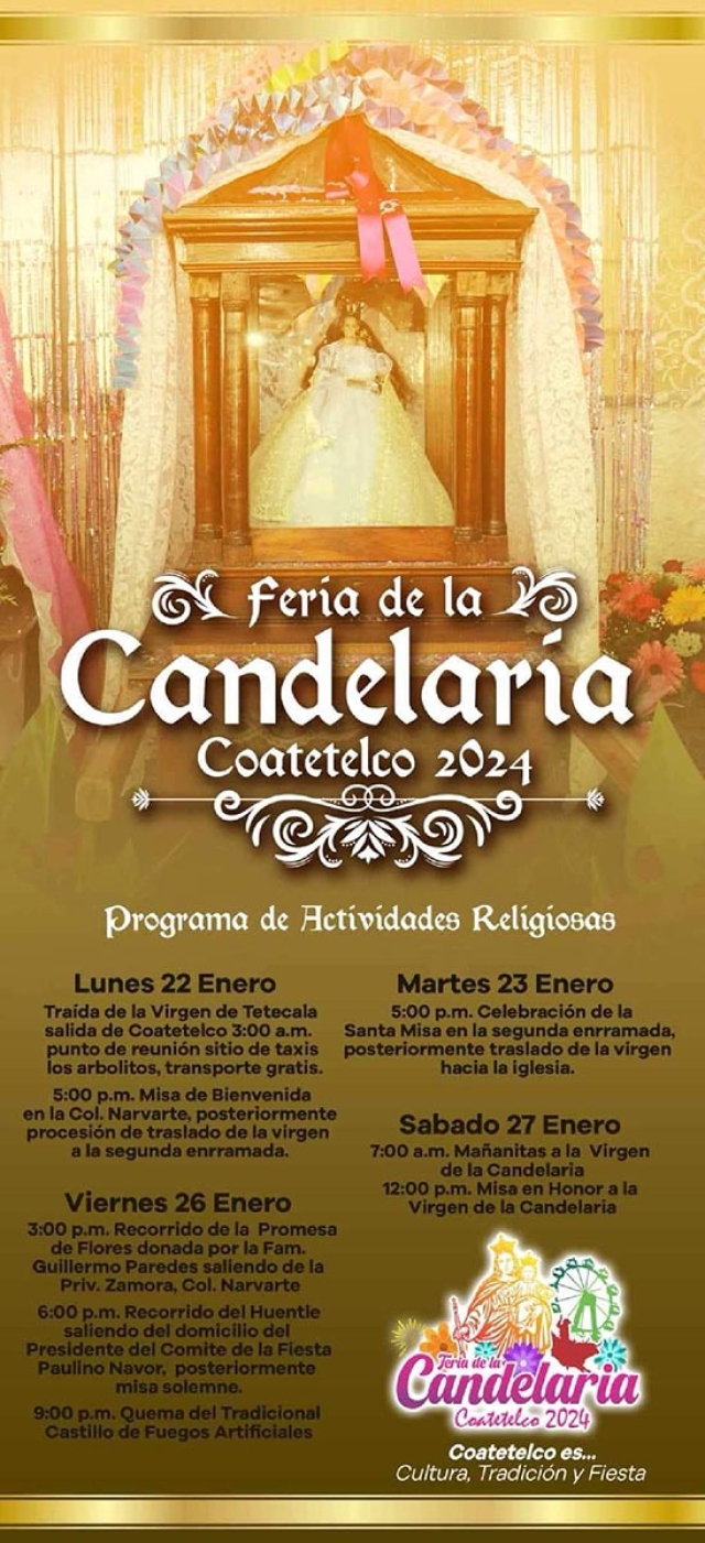 La virgen de la Candelaria es un emblema para los pobladores de Coatetelco y Tetecala.