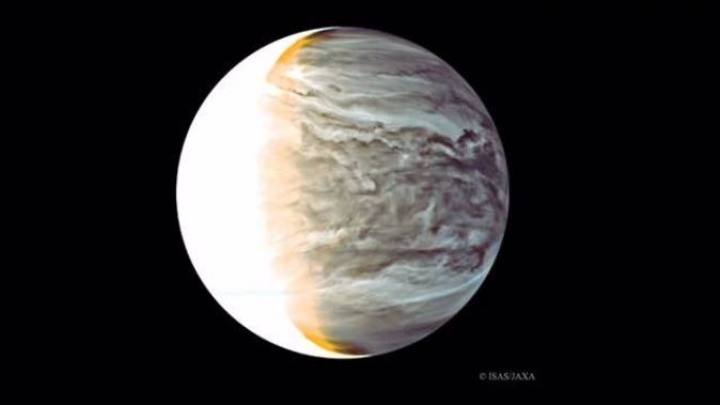 Noche en Venus en infrarrojos desde la órbita de la nave Akatsuki