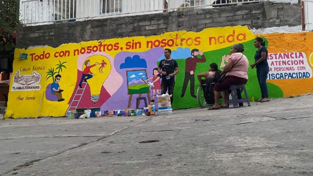 La funcionaria invitó a la población a participar en la pinta de los murales y a acercarse a la dependencia para conocer lo que se hace a favor de la población con discapacidad.