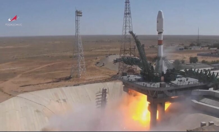 Despega el cohete ruso Soyuz-2.1b con el satélite Khayyam de India