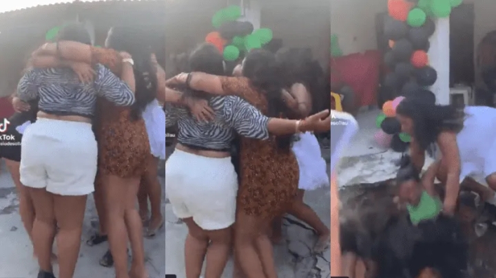 Mujeres caen en gran socavón mientras bailaban durante una fiesta