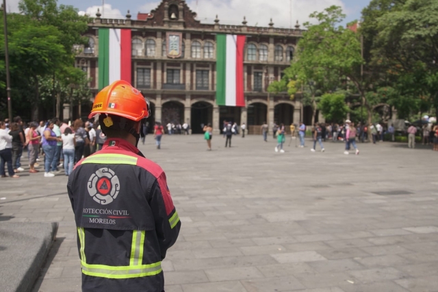 Con gran participación se realiza Simulacro Nacional 2024 en Morelos