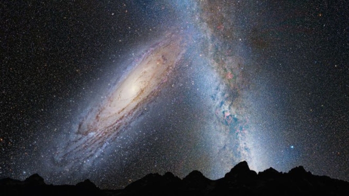 Así será la colisión entre la Vía Láctea y la galaxia de Andrómeda