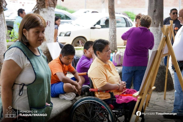 Por primera vez se organizó un taller para personas con discapacidad y además con los materiales gratuitos, para fomentar la inclusión en el municipio.