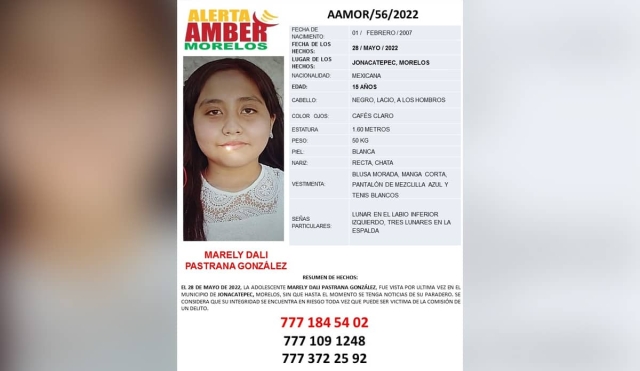 Una adolescente desapareció en Jonacatepec