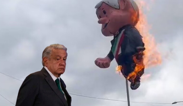 AMLO reacciona a quema de piñata de ‘amlito’: &#039;No importa nada&#039;