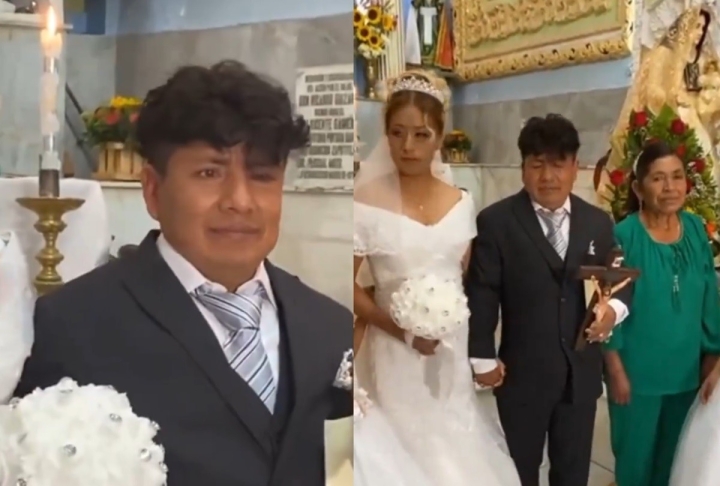VIDEO: Novio llega borracho a su boda, esto fue lo que sucedió en la misa