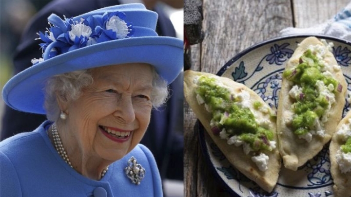 Así fue como la Reina Isabel II comió Tlacoyos en su visita a México