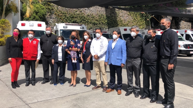 Reconoce Cruz Roja labor de ocho sacerdotes durante la pandemia