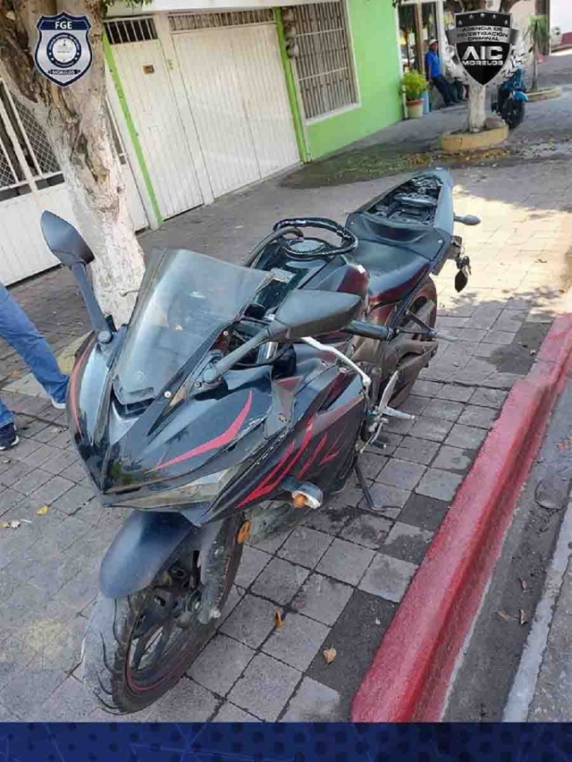 La moto quedó a cargo de las autoridades.