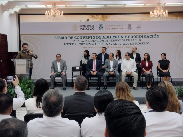 Zoé Robledo, director del IMSS, explicó en Morelos la transferencia de la infraestructura de los Servicios de Salud de Morelos al organismo Público Descentralizado IMSS- Bienestar.  