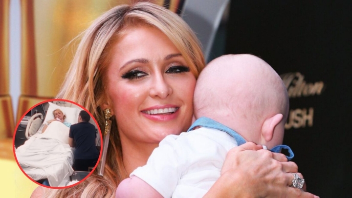 Critican a Paris Hilton por aparecer con su hijo en cama de hospital