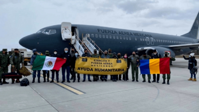 Aterriza avión de la FAM para rescatar a mexicanos en Kiev