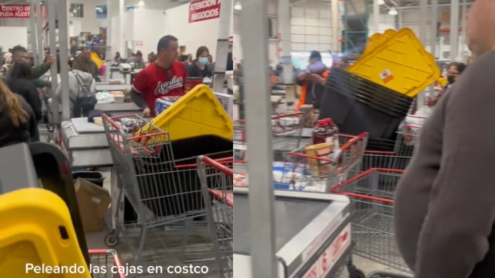 Clientes de Costco se pelean por unas cajas que estaban en oferta