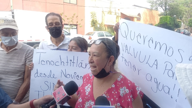 Protestaron vecinos de Tlaltenango ante SAPAC