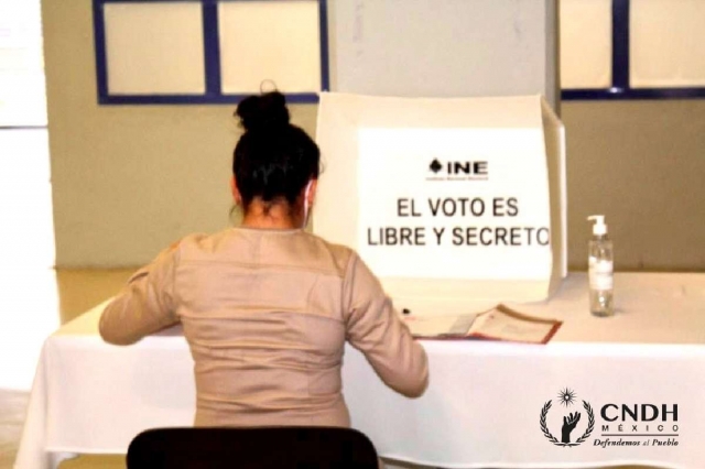 Sin incidentes, jornada electoral anticipada en penal femenil 