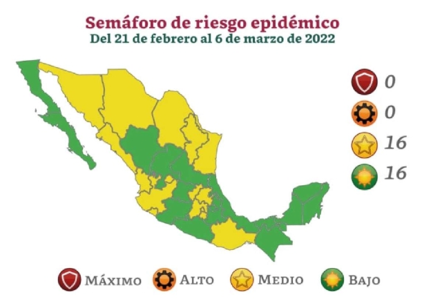 La mitad de los estados del país ha regresado a semáforo verde, mientras la otra mitad -incluido Morelos- se mantiene en amarillo.