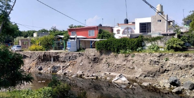 Las crecidas del río Cuautla durante esta temporada de lluvias afectaron diversas zonas a su paso.