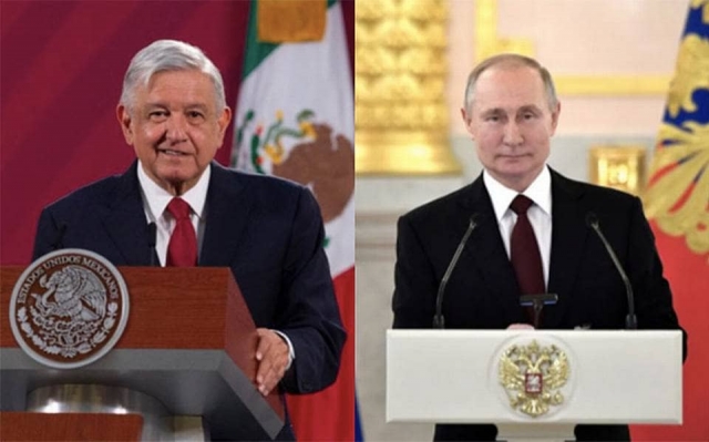 AMLO invita a Vladimir Putin a participar en fiestas patrias de México.