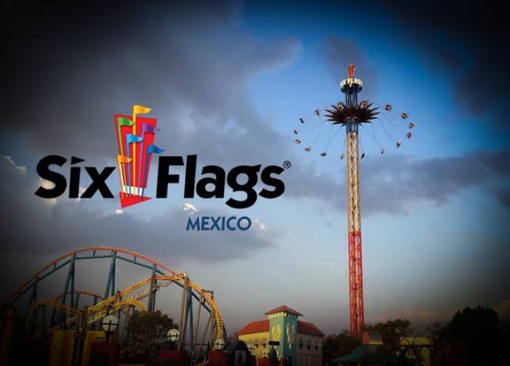 Impresionante momento en Six Flags: sillas voladoras se detienen durante tormenta