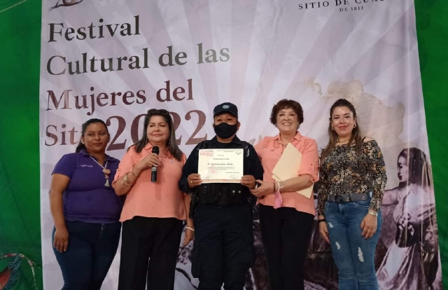 El reconocimiento fue entregado durante el Festival Cultural de las Mujeres del Sitio 2022. 