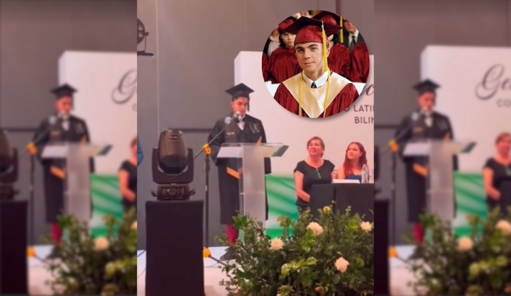 Estudiante de Chihuahua se vuelve viral al recitar discurso de Malcolm el de en medio en su graduación | Video