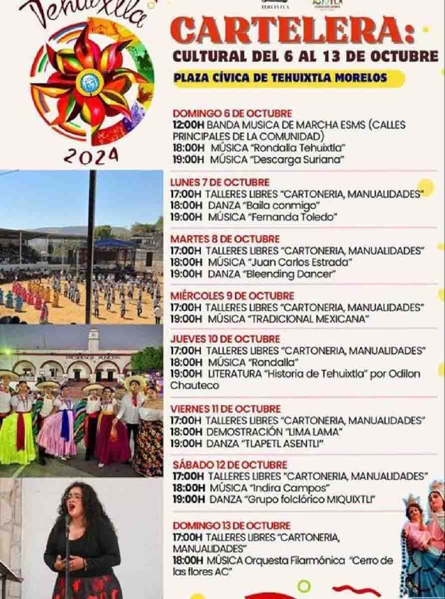 La feria contará con actividades culturales todos los días en la plaza cívica.