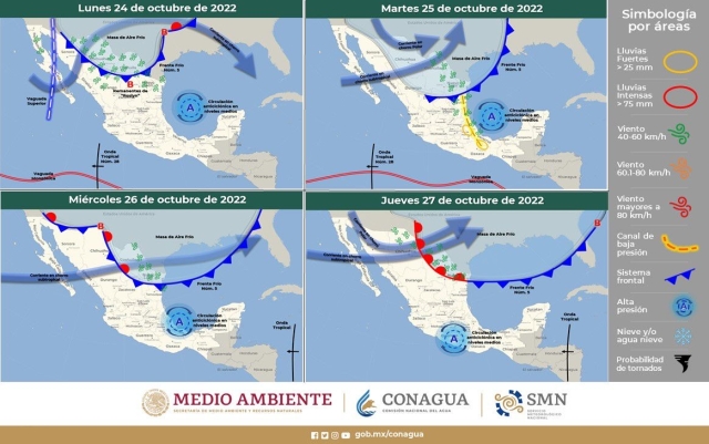 Chubascos para Morelos por continuidad de época de ciclones